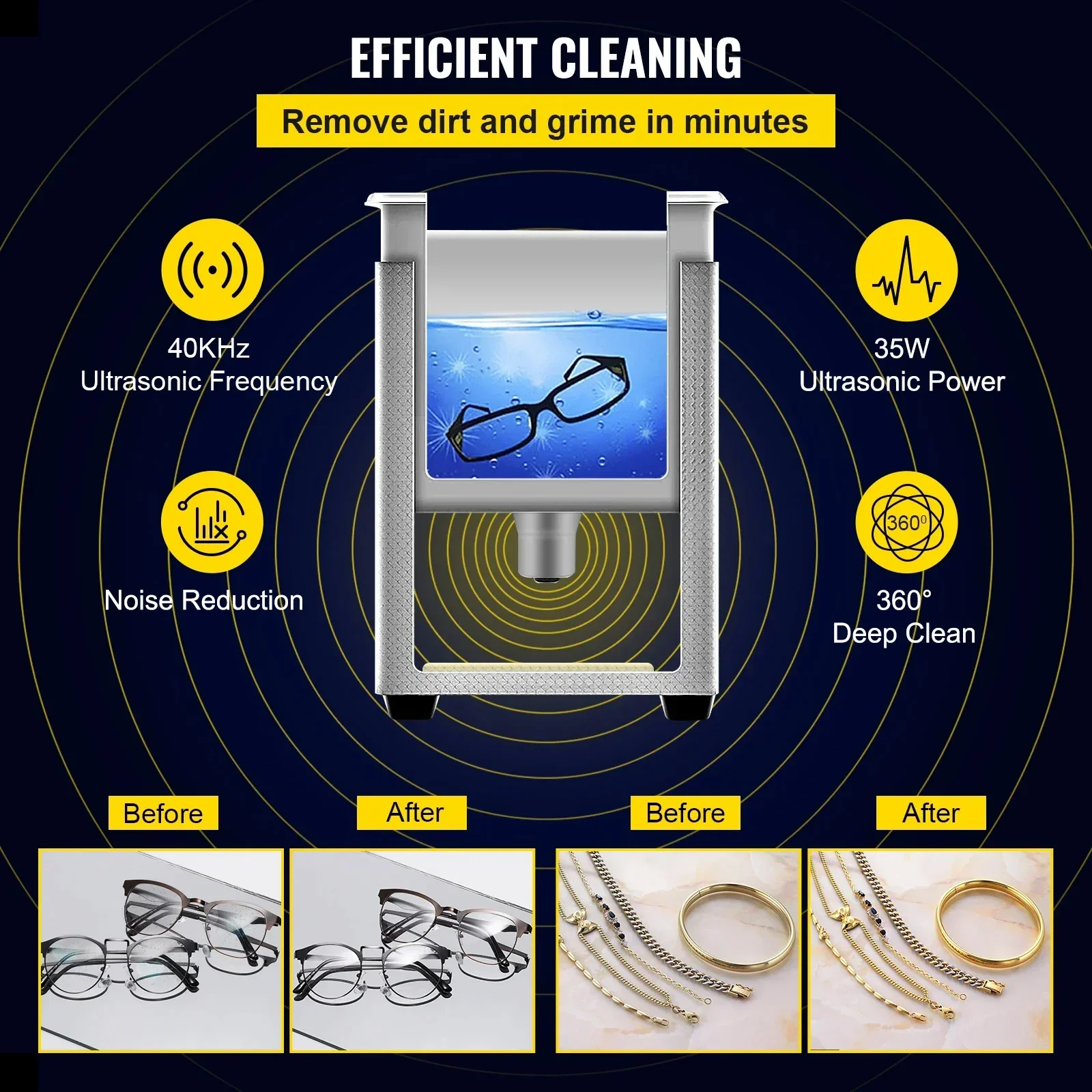 SIHAO Ultrasonic Cleaner Stain - Home Appliances ulasan dan harga