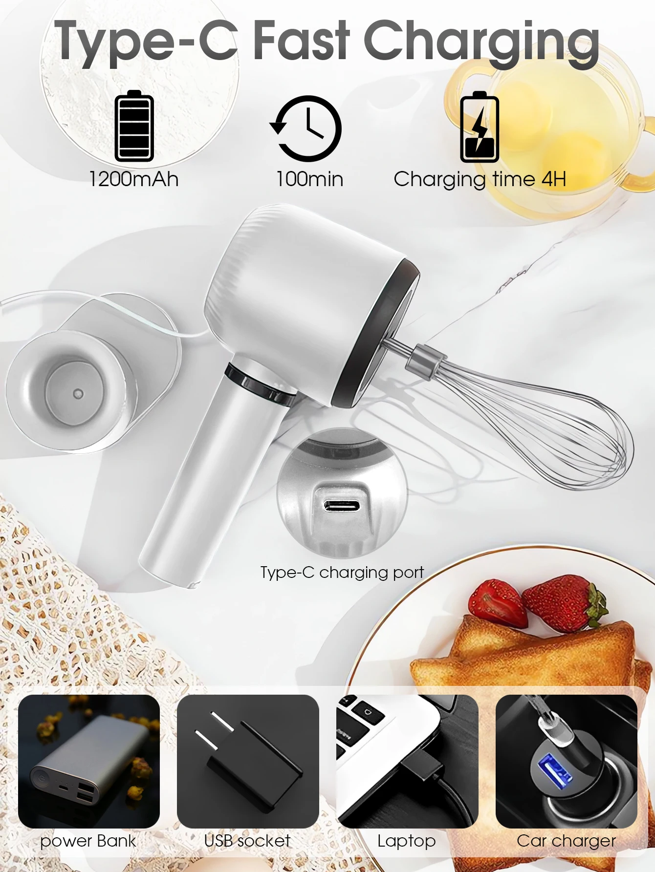 Portable Blender Mixer Kitchen - Immersion Hand Blender Set ulasan dan harga