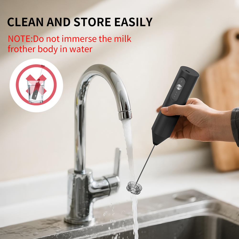 White Multi-function USB Elect - Electric Milk Frother Handheld ulasan dan harga