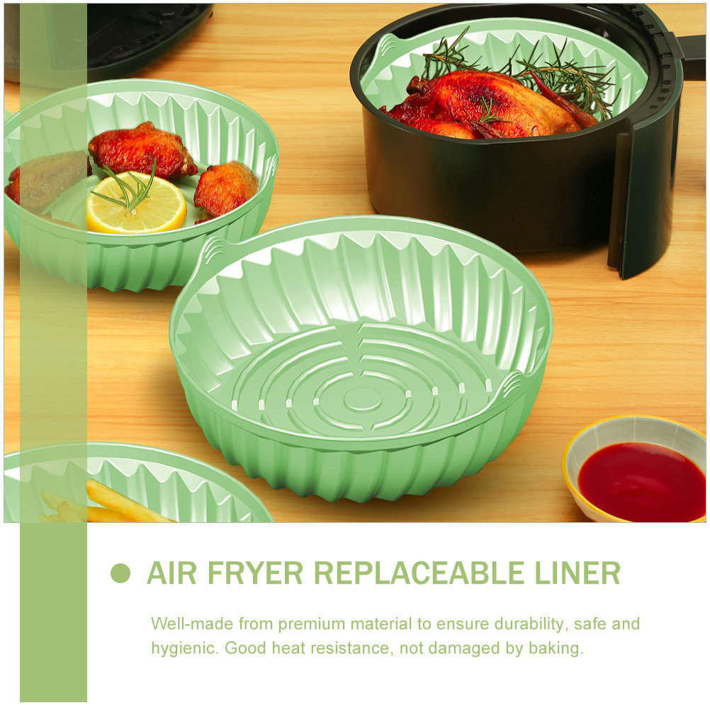 Round Silicone Air Fryer Bakin - Air Fryer Silicone Pot Liner ulasan dan harga