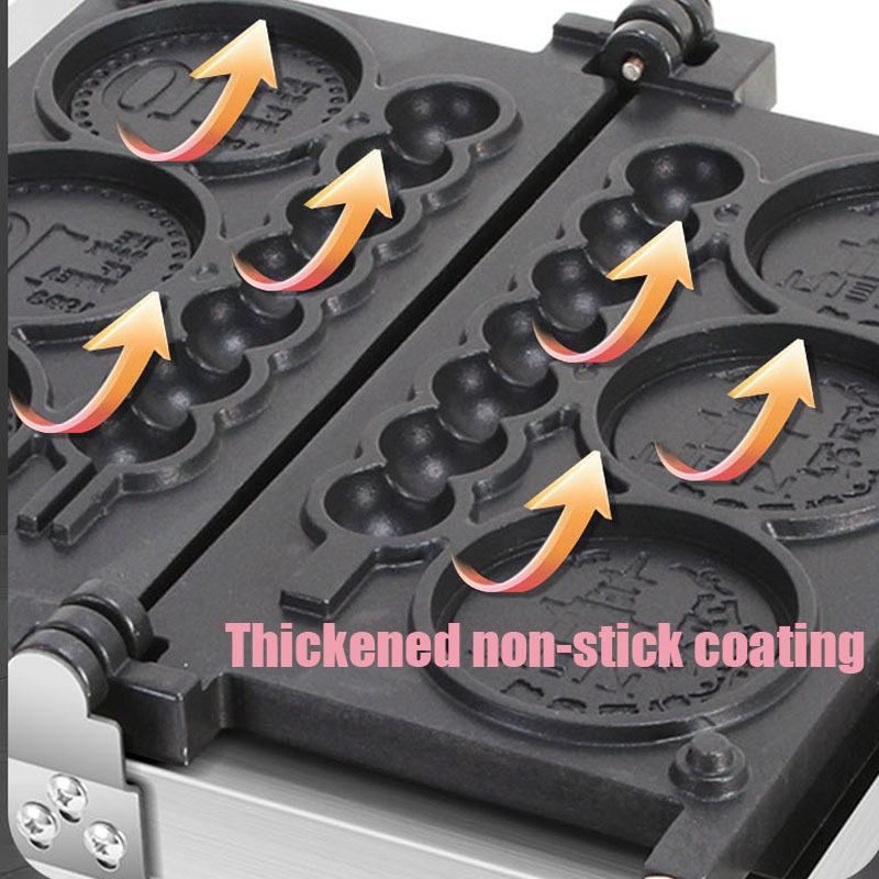 4-hole 110V/220V Non-stick Rou - Mini Waffle Maker Machine ulasan dan harga