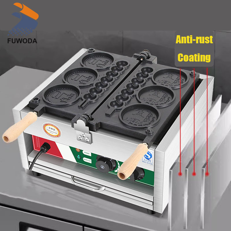 4-hole 110V/220V Non-stick Rou - Mini Waffle Maker Machine ulasan dan harga